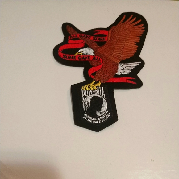 🆕🦅🦅🏍️Biker Embroidered Biker Patch Eagle POW MIA - Picture 3 of 5